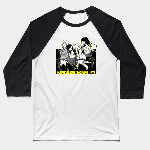 Bocchi,Nako,Aru and Sotca Baseball T-Shirt by Koburastyle